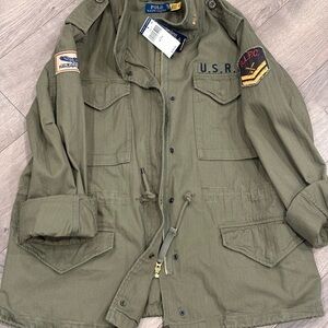 Polo by Ralph Lauren Women's Military Green Jacket/Coat